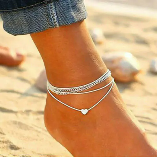 Heart Ankle Bracelet - Assortique Inc.