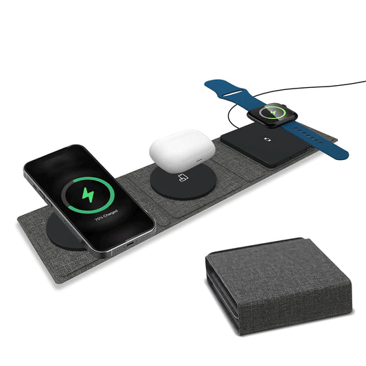 3 in 1 Wireless Travel Charger - Assortique Inc.